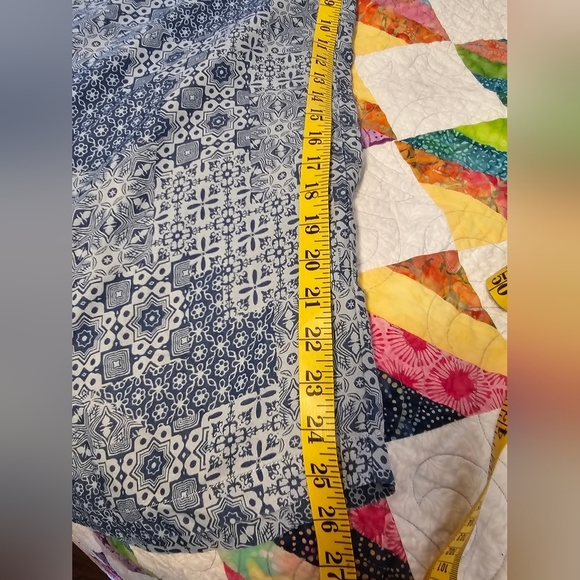 Jane & Delancey Blue and White Pull On Wide Leg Pants Womens Size 1X NWT - Picture 2 of 10